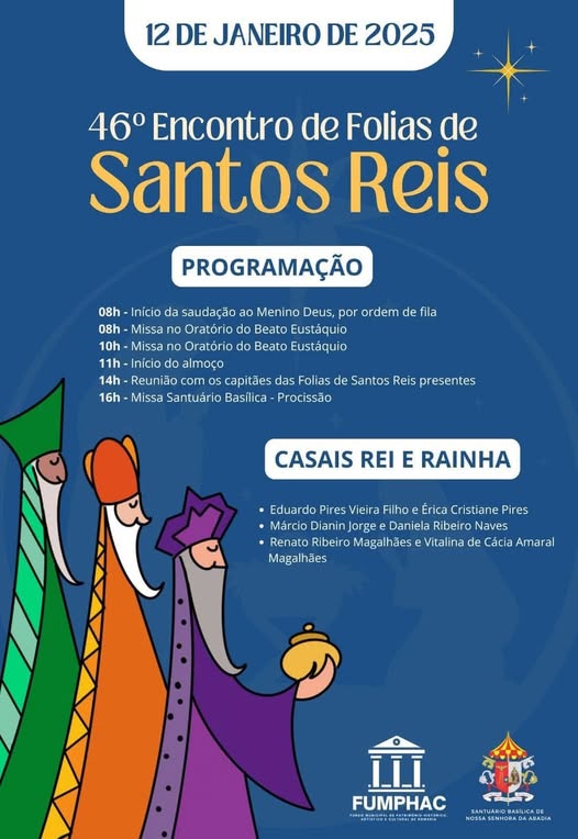 46º Encontro de Folia de Reis de Romaria: Fé e Tradição no Próximo Domingo , Dia 12-01-2025